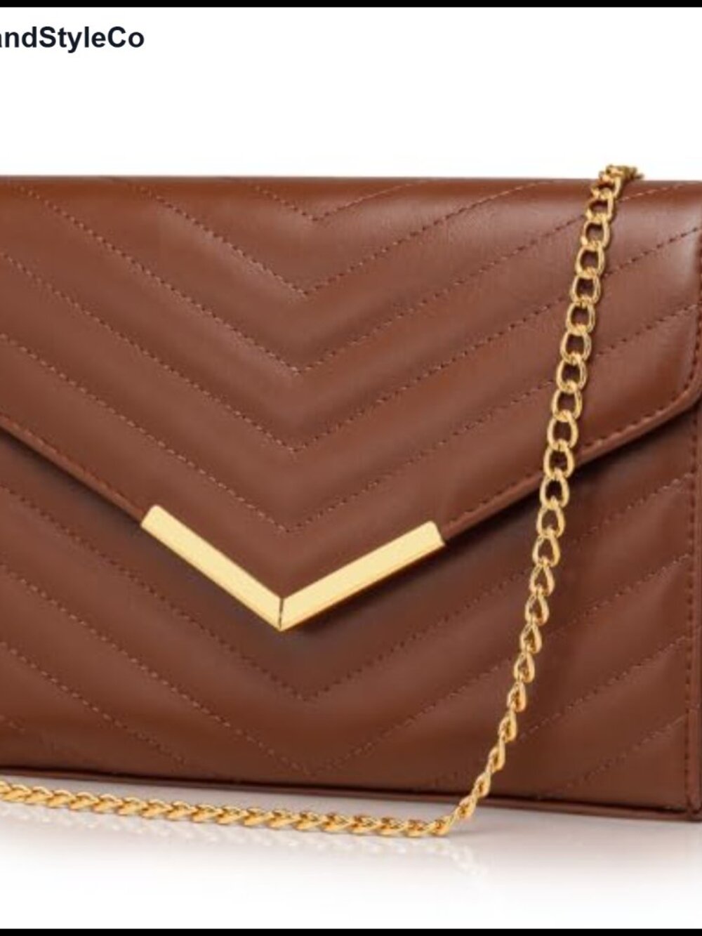 Faux Saffiano Leather Evening Clutch with Detachable Chain Crossbody